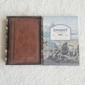 TED BAKER Brogue Travel Wallet & Pen Set